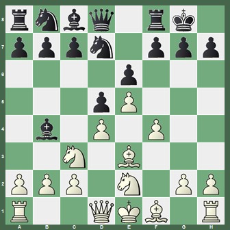 fen:rnbq1rk1/pppn1ppp/4p3/3pP3/1b1P1P2/2N1B3/PPP1N1PP/R2QKB1R w KQ - 0 1;