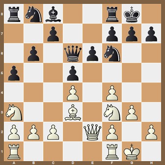 fen:rnb2rk1/2p2ppp/1p1qpn2/p2p4/3P1P2/N2B1NP1/PPP1QP1P/R4RK1 w - - 0 1;