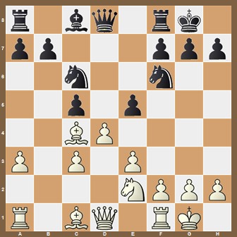 fen:r1bq1rk1/pp3ppp/2n2n2/2p1p3/2BP4/P1P1P3/4NPPP/R1BQ1RK1 w - - 0 1;